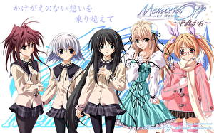 Bakgrundsbilder på skrivbordet Memories Off Anime