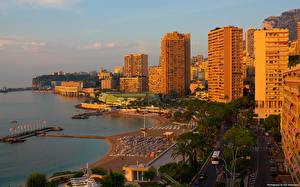 Bureaubladachtergronden Gebouw Monaco Monte Carlo een stad