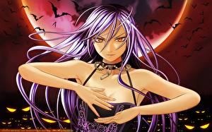 Bakgrundsbilder på skrivbordet Rosario to Vampire Anime