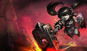 Image League of Legends War hammer Poppy vdeo game