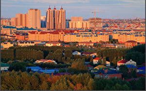 Bakgrunnsbilder Hus Kasakhstan byen