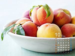 Papel de Parede Desktop Frutas Pêssegos comida