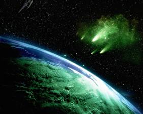 Papel de Parede Desktop Planeta Asteroides Espaço
