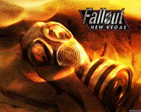 Tapety na pulpit Fallout Fallout New Vegas Maska przeciwgazowa Gry_wideo