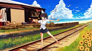 Fondos de escritorio Ferrocarril Anime