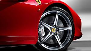 Bureaubladachtergronden Ferrari Wielen auto's
