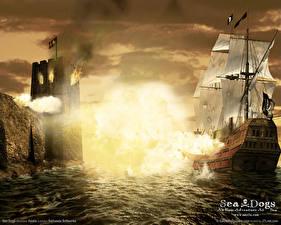 Desktop hintergrundbilder Age of Pirates Sea Dogs computerspiel