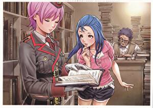 Bakgrundsbilder på skrivbordet Bibliotek Anime