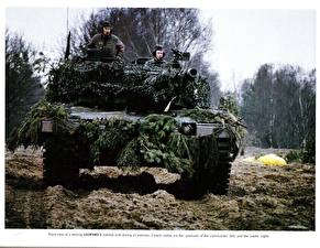 Bureaubladachtergronden Tanks Leopard 2 Camouflage Leopard 2 Militair