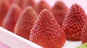 Bureaubladachtergronden Fruit Aardbeien spijs