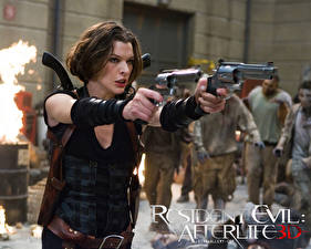 Bureaubladachtergronden Resident Evil (film) Resident Evil: Afterlife Milla Jovovich