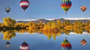 Bakgrunnsbilder Luftballong Natur