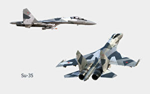 Fondos de escritorio Avións Sukhoi Su-35