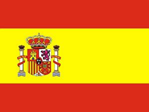 Bakgrundsbilder på skrivbordet Spanien Flagga
