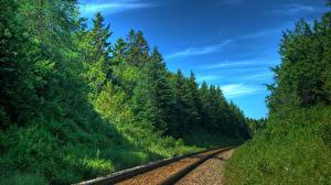 Hintergrundbilder Eisenbahn Natur