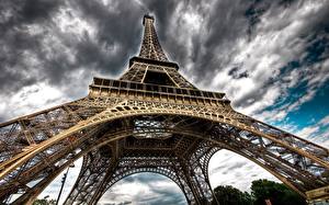Bakgrundsbilder på skrivbordet Frankrike Eiffeltornet Paris Städer