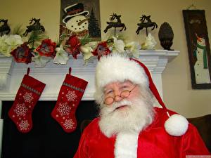 Wallpaper Holidays Christmas Santa Claus Beards