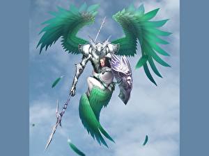 Sfondi desktop Angeli Anima: Beyond Fantasy Armatura Lancia (arma) Lo scudo Fantasy