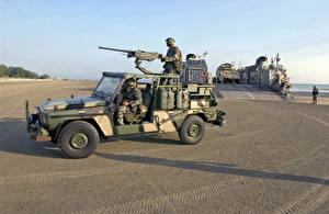 Bakgrundsbilder på skrivbordet Militära fordon Mercedes-Benz G-klass G-Klasse KSK Militär