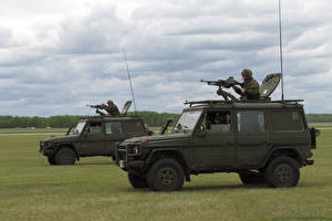 Bakgrundsbilder på skrivbordet Militära fordon Mercedes-Benz Geländewagen G-Wagon Militär