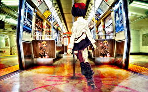 桌面壁纸，，Fate: Stay Night，地鐵，日本动画
