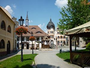 Hintergrundbilder Haus Slowakei Städte