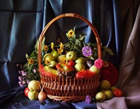 Images Fruit Still-life Wicker basket Food