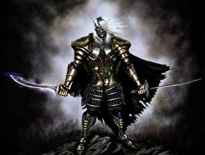 Picture Warrior Sabre Armour Fantasy