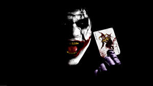 Papel de Parede Desktop O Cavaleiro das Trevas Joker Herói