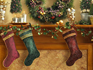 Picture Holidays New year Socks