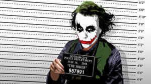 Bakgrundsbilder på skrivbordet The Dark Knight Jokern hjälte film
