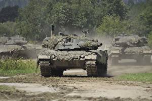 桌面壁纸，，坦克，豹2型坦克，偽裝，Leopard 2A4，