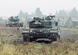 Bureaubladachtergronden Tank Leopard 2 Leopard 2A4 Militair