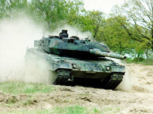 Bakgrundsbilder på skrivbordet Stridsvagn Leopard 2 Leopard 2A6