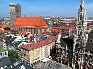 Hintergrundbilder Deutschland München Turm Städte