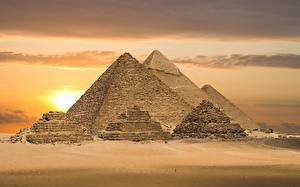 Papel de Parede Desktop Egito Pirâmide arquitetura Cidades