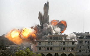 Hintergrundbilder Explosion Militär