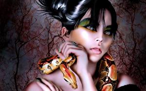 Image Snakes Fantasy Girls
