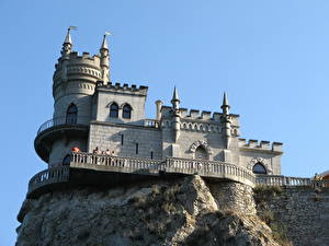Hintergrundbilder Burg Russland Krim  Städte
