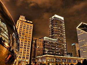 Bakgrundsbilder på skrivbordet USA Chicago stad stad