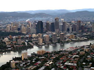 Hintergrundbilder Australien Brisbane Städte