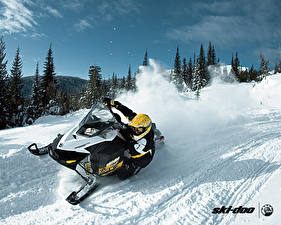 Wallpaper Snowmobiles Snow athletic