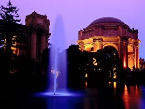 Bakgrunnsbilder USA San Francisco California Palace of Fine Arts Byer
