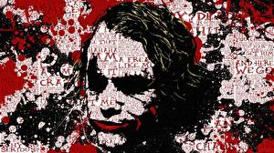 Bakgrundsbilder på skrivbordet The Dark Knight Jokern hjälte  Filmer