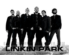 Фотография Linkin Park черно белое фото группы Музыка