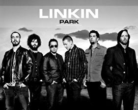 Картинки Linkin Park черно белое фото группы