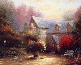 Pictures Pictorial art Thomas Kinkade blessings of spring
