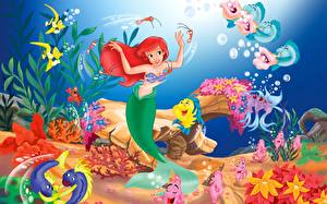 Bureaubladachtergronden Disney De kleine zeemeermin