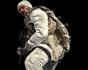 Картинки Call of Duty солдат в белом Игры