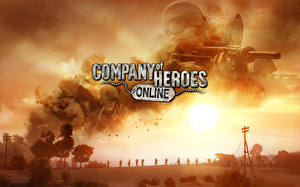 Bureaubladachtergronden Company of Heroes computerspel